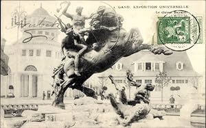 Ansichtskarte / Postkarte Gand Gent Ostflandern, Exposition Universelle, Le cheval Bayard