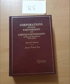 Immagine del venditore per Corporations Including Partnerships and Limited Partnerships Cases and Material Third Edition by W Hamilton venduto da UK LAW BOOK SELLERS LTD