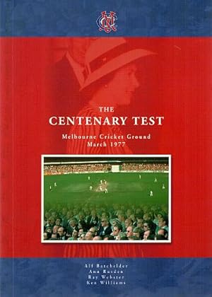 Bild des Verkufers fr THE CENTENARY TEST. Melbourne Cricket Ground March 1977. zum Verkauf von Sainsbury's Books Pty. Ltd.