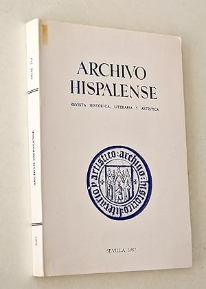 Imagen del vendedor de ARCHIVO HISPALENSE. Revista Histrica, Literatura y Artstica. 2 EPOCA. AO 1987. n 214 a la venta por Libros con Vidas