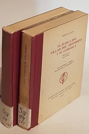 El habla del Villar del Arzobispo y su Comarca (2 tomos/ 2 Bände KOMPLETT) - Vol.I: Nota prelimin...