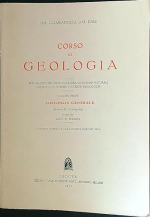 Immagine del venditore per Corso di geologia vol. I venduto da Librodifaccia