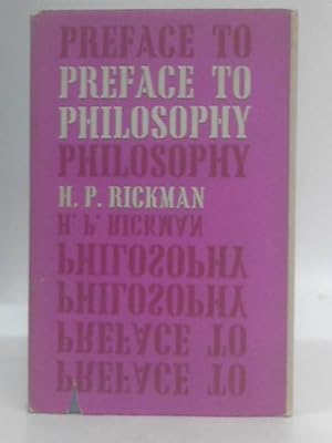 Seller image for Preface to Philosophy for sale by World of Rare Books