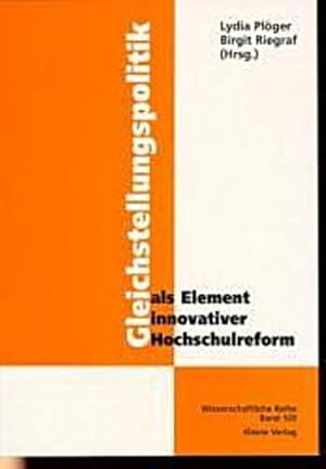 Bild des Verkufers fr Gleichstellungspolitik als Element innovativer Hochschulreform zum Verkauf von CSG Onlinebuch GMBH