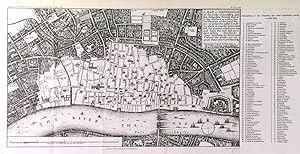 A MAP OR GROUNDPLOT OF THE CITTY OF LONDON AND THE SUBURBES THEREOF.. Map of the City of London...