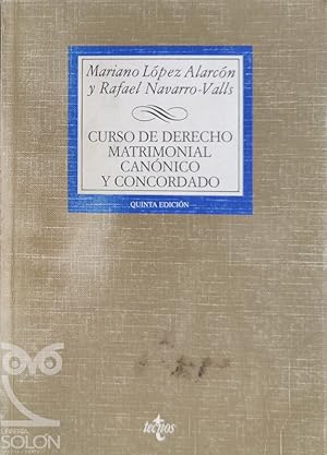 Imagen del vendedor de Curso de Derecho Matrimonial Cannico y Concordado a la venta por LIBRERA SOLN