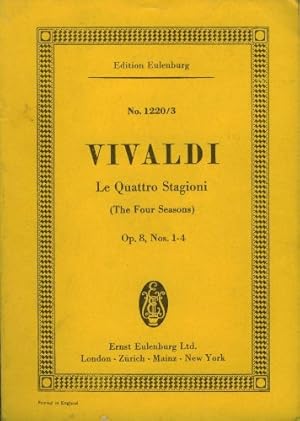 Image du vendeur pour Le Quattro Stagioni (The Four Seasons) Op. 8, Nos. 1-4 mis en vente par WeBuyBooks