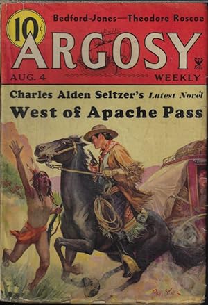 Imagen del vendedor de ARGOSY Weekly: August, Aug. 4, 1934 ("West of Apache Pass"; "Flood") a la venta por Books from the Crypt