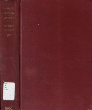 Seller image for Transactions and proceedings of the American Philological Association Volume 97 1966 for sale by Biblioteca di Babele