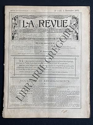 LA REVUE ENCYCLOPEDIQUE-N°118-5 NOVEMBRE 1895