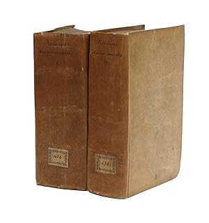 Bild des Verkufers fr Les oeuvres morales et mesles de Plutarque. 2 volumes. zum Verkauf von Librairie La Jument Verte