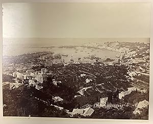 Fotografia originale Panorama di Genova fine XIX secolo
