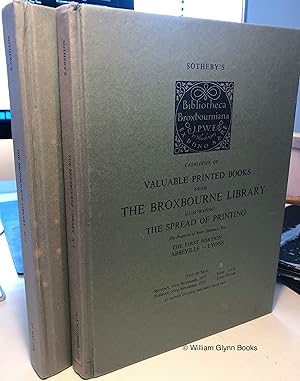 Catalogue of Valuable Printed Books from the Broxbourne Library Illustrating the Spread of Printi...