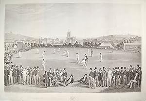 BRIGHTON. "The Cricket Match". Darstellung des Cricket Spieles zwischen Sussex und Kent in Bright...