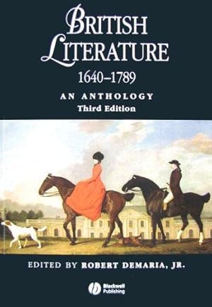 Seller image for British Literature 1640-1789: An Anthology (Blackwell Anthologies) for sale by WeBuyBooks