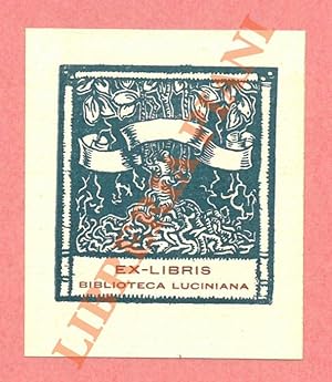 Bild des Verkufers fr Ex libris Biblioteca Luciniana. zum Verkauf von Libreria Piani
