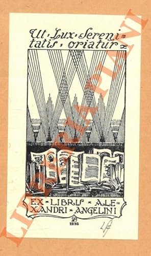 Seller image for Ex libris Alexandri Angelini. for sale by Libreria Piani