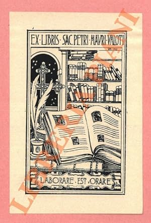 Immagine del venditore per Ex libris Sac. Petri Mauri Valoti. venduto da Libreria Piani