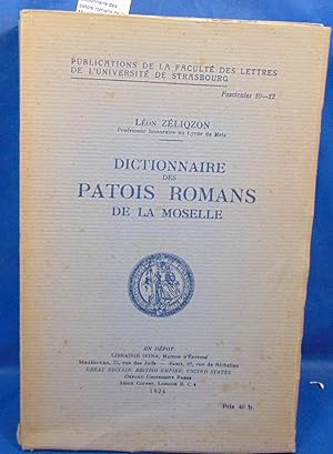 dictionnaire des patois romans de la Moselle