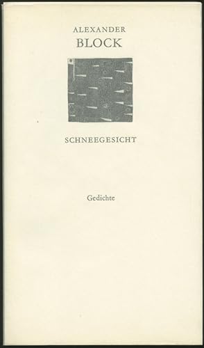 Seller image for Schneegesicht. (Herausgegeben von Fritz Mierau). for sale by Schsisches Auktionshaus & Antiquariat