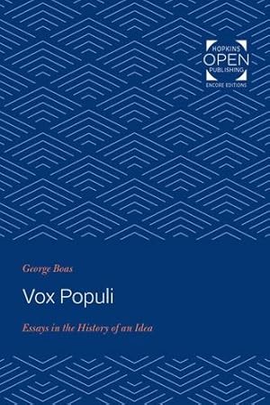 Immagine del venditore per Vox Populi: Essays in the History of an Idea (Seminar in the History of Ideas) [Soft Cover ] venduto da booksXpress