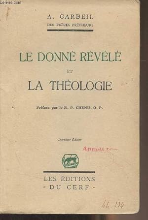 Bild des Verkufers fr Le donn rvl et la thologie - 2e dition zum Verkauf von Le-Livre