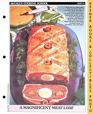 McCall's Cooking School Recipe Card: Meat 24 - Meat Loaf En Croute : Replacement McCall's Recipag...