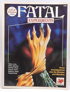 Image du vendeur pour Fatal Experiments (Call of Cthulhu Horror Roleplaying, 1920s, Chaosium# 2328) mis en vente par Chris Korczak, Bookseller, IOBA