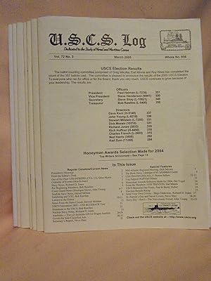 Seller image for U.S.C.S. LOG; DEDICAATED TO THE COLLECTION AND STUDY OF NAVAL AND MARITIME POSTAL HISTORY; VOLUME 72, NOS. 3, 7-17, 2005, WHOLE NOS 856, 860-865 for sale by Robert Gavora, Fine & Rare Books, ABAA