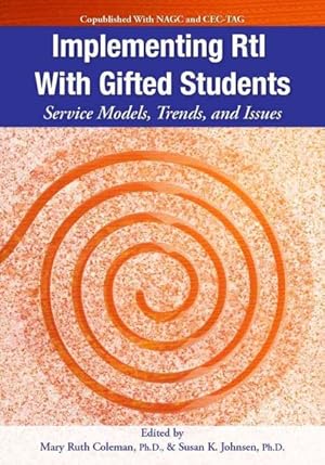 Imagen del vendedor de Implementing Rti With Gifted Students : Service Models, Trends, and Issues a la venta por GreatBookPricesUK
