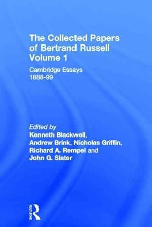 Bild des Verkufers fr Collected Papers of Bertrand Russell : Cambridge Essays 1888-99 zum Verkauf von GreatBookPricesUK