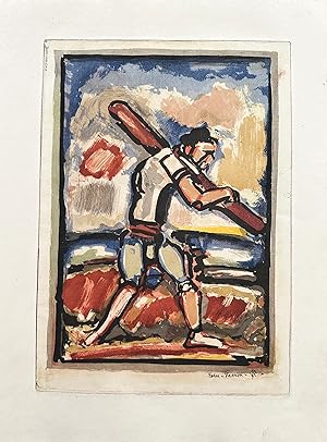 Seller image for PASSION Eaux-fortes originales en couleurs et bois dessinés par Georges Rouault. Also included: 4 preparatory sketches, + 1 proof etching with aquatint in color, signed in black ink by Rouault monograms, and annotation. for sale by Marninart, Inc (ABAA - ILAB)