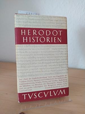 Bild des Verkufers fr Historien. [Von Herodot]. Griechisch-deutsch. Herausgegeben von Josef Feix. - Band 1: Bcher 1-5. (= Tusculum-Bcherei). zum Verkauf von Antiquariat Kretzer