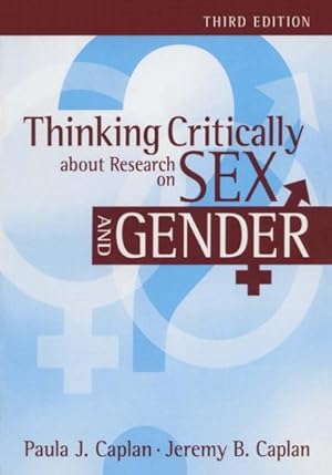 Bild des Verkufers fr Thinking Critically about Research on Sex and Gender zum Verkauf von GreatBookPricesUK