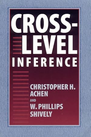 Imagen del vendedor de Cross-Level Inference a la venta por GreatBookPricesUK