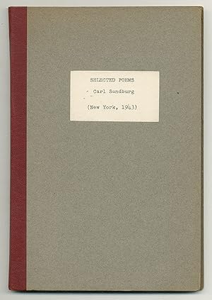 Bild des Verkufers fr Selected Poems from Smoke and Steel, Slabs of the Sunburnt West, Good Morning, America, and Home-Front Memo zum Verkauf von Between the Covers-Rare Books, Inc. ABAA