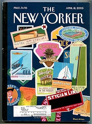 Bild des Verkufers fr The New Yorker: Journeys - April 18, 2005 (Vol. LXXXXI, No. 9) zum Verkauf von Between the Covers-Rare Books, Inc. ABAA