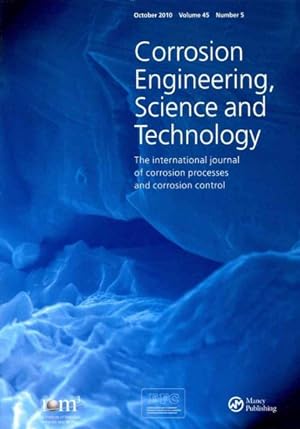 Seller image for Corrosion of Archaeological and Heritage Artefacts : A Special Issue of Corrosion Engineering, Science and Technology for sale by GreatBookPricesUK