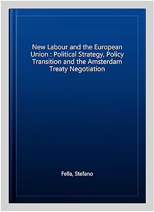 Seller image for New Labour and the European Union : Political Strategy, Policy Transition and the Amsterdam Treaty Negotiation for sale by GreatBookPricesUK