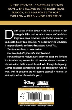 Bild des Verkufers fr Star Wars: Darth Bane - Rule of Two (Star Wars: Darth Bane Trilogy, 2) zum Verkauf von AHA-BUCH