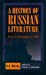 Immagine del venditore per A History of Russian Literature: From Its Beginnings to 1900 [Soft Cover ] venduto da booksXpress