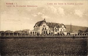 Ansichtskarte / Postkarte Rombas Rombach Lothringen Moselle, Casino der Rombacher Hüttenwerke