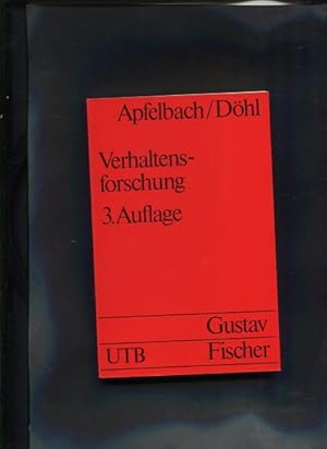Seller image for Verhaltensforschung eine Einfhrung Uni-Taschenbcher ; 210 3 Auflage for sale by Antiquariat Buchkauz