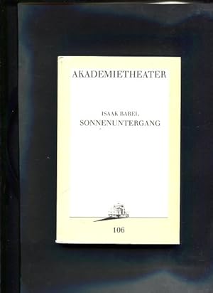 Sonnenuntergang Burgtheaterprogrammheft Nr. 106 / Akademietheater