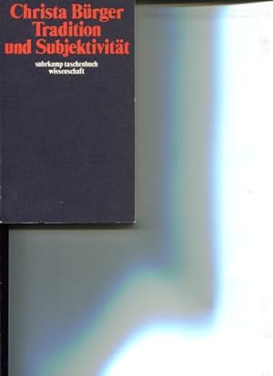 Seller image for Tradition und Subjektivitt. Suhrkamp-Taschenbuch Wissenschaft stw 326. for sale by Antiquariat Buchkauz