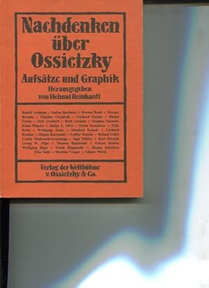 Bild des Verkufers fr Nachdenken ber Ossietzky. Aufstze u. Graphik. zum Verkauf von Antiquariat Buchkauz