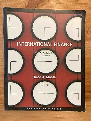 Imagen del vendedor de International Finance. An Analytical Approach. a la venta por Buchhandlung Neues Leben