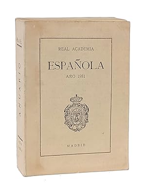 Imagen del vendedor de Real Academia Espaola (R.A.E.) Anuario. Ao 1981. a la venta por Librera Berceo (Libros Antiguos)