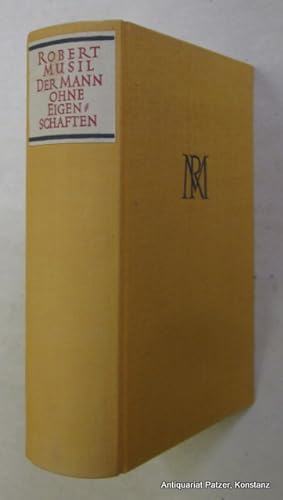 Der Mann ohne Eigenschaften. Hamburg, Rowohlt, (1952). 1671 S. Orig.-Leinenband; Vorderdeckel mit...