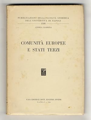 Comunità europee e stati terzi.